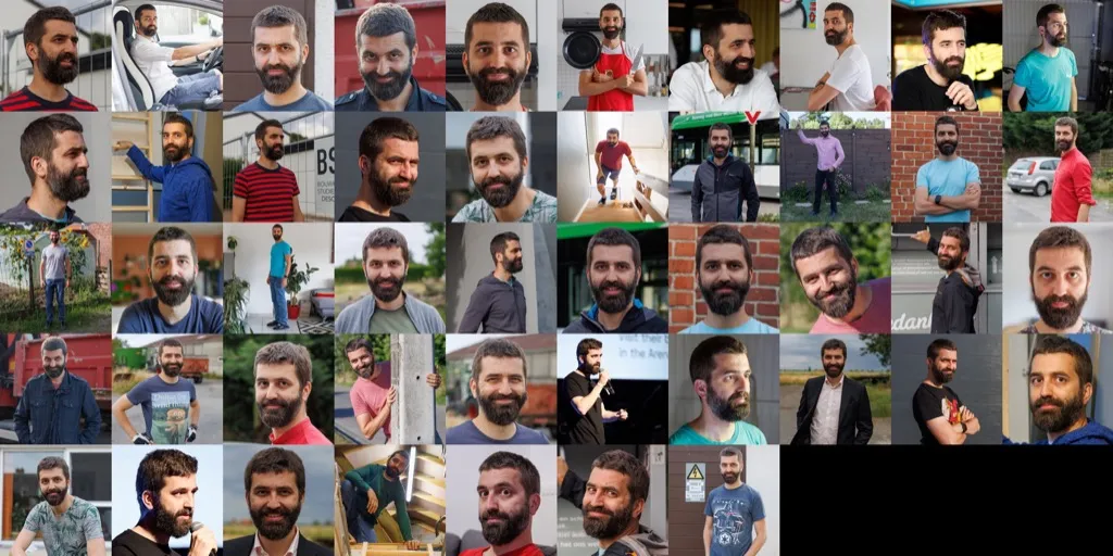 my input images, some of them are a zoomed in version of just my face