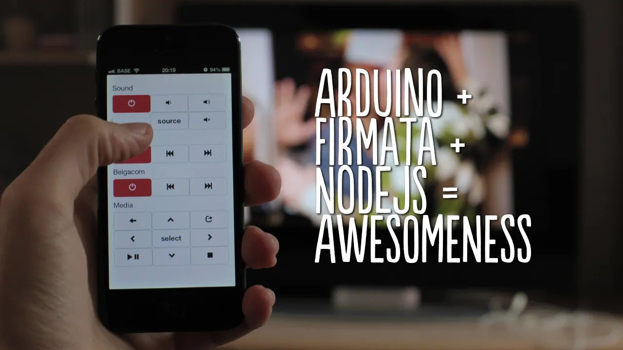 a remote built with web technology