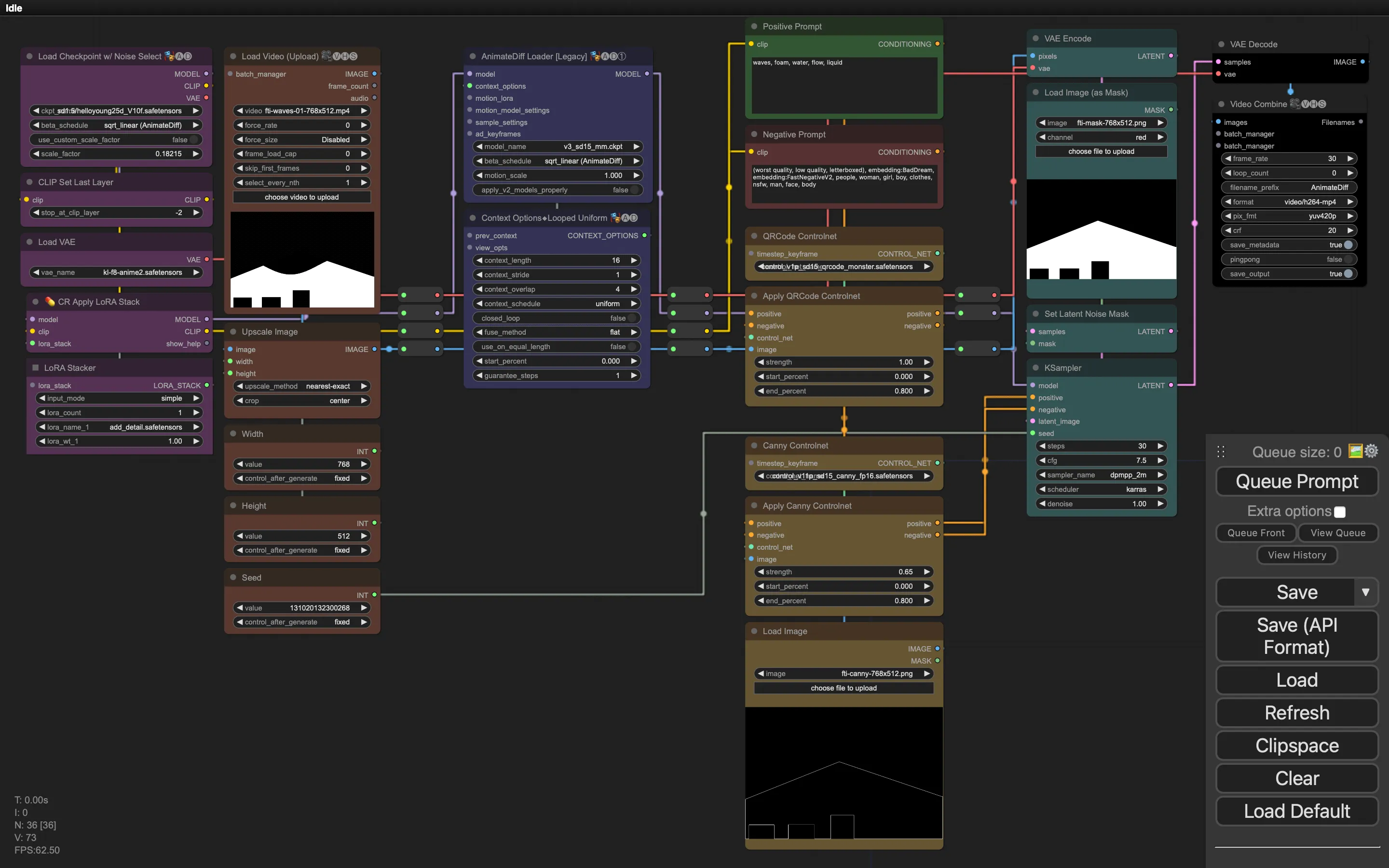 comfyui workflow canny and qr controlnet