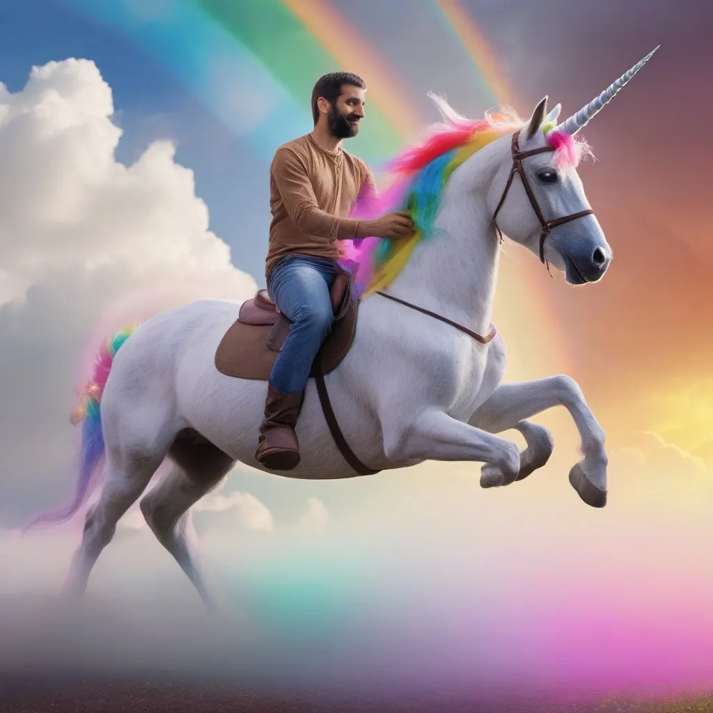 wouter riding a unicorn