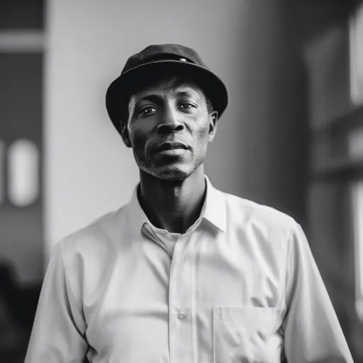 photo of a man, without my Lora, a different person, but a lot sharper than the smoothened-out version